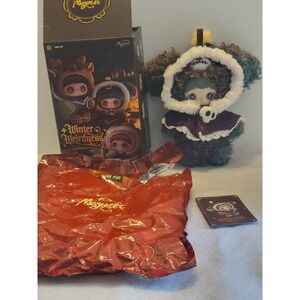 MayMei Winter Weirdness Ghost Puppy Doll Blind Box Confirmed Plush Teal Brown